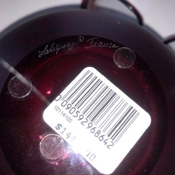 Lalique Pomme Red Perfume Bottle - Picture 4 of 4